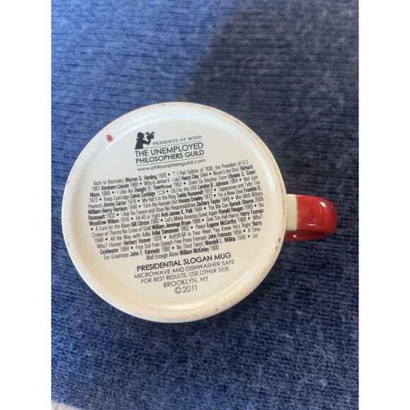 Unemployed Philosophers Guild Back To Normalcy Presidents Mug Coffee Cup 2007 - Picture 6 of 6